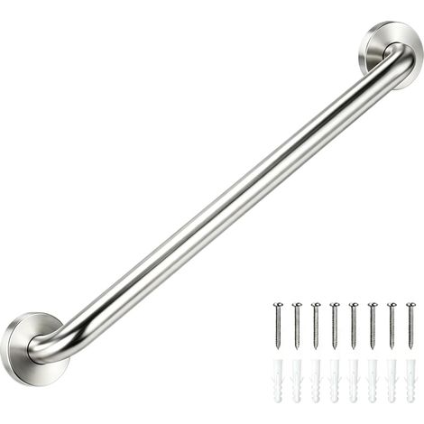 Barre de Maintien Douche 60cm, Barre d'Appui WC en Inox SUS304 Supporte Jusqu'à 200kg pour Sécurité Optimale, Idéal pour Seniors et Personnes à Mobilité Réduite (1/5)