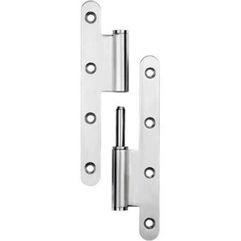 Ecleanfy - Gauche - Paumelle Inox - épaissir - 140x60x2.5mm (1/3)