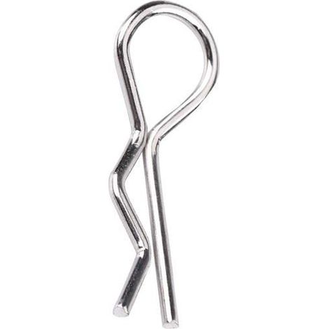 Clips de carrosserie 50 pièces Acier inoxydable Fixation pour carrosserie RC Échelles 1/10, 1/12 et 1/16 Argent (1/5)