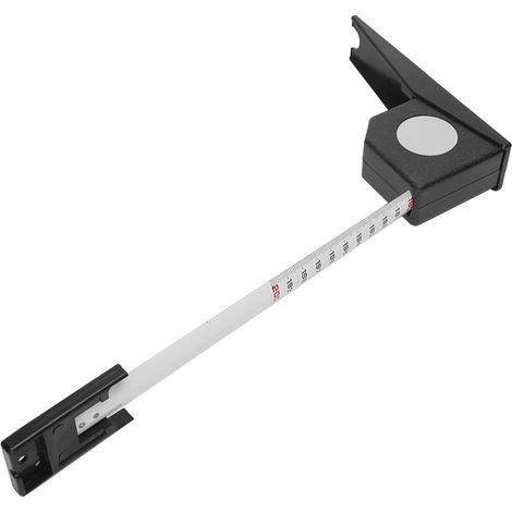 Mètre ruban rétractable de 2 mètres, outil de mesure en métal (noir) (1/5)