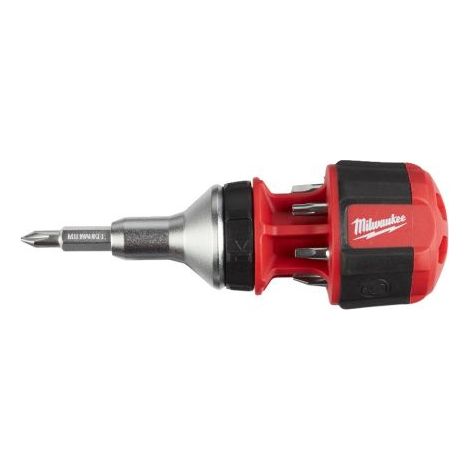 Destornillador multipuntas compacto Milwaukee con carraca 8 en 1