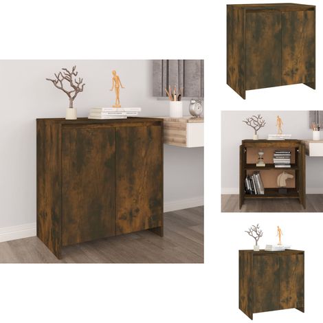 Sideboard Räuchereiche 70x41x75 cm Holzwerkstoff - Sideboard - Wohnwand - Regal - TV Stand - Holzmöbel (1/5)