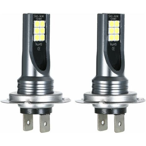 Kit de bombillas LED H7 para faros antiniebla de coche, 110 W, luz blanca estándar de 6500 K, decodificador de faros antiniebla HID. (1/5)
