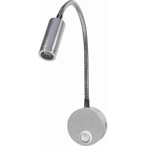 Lampe de Lit LED AC85-265 V 3 W Lecture Blanc Froid avec Col (1/5)