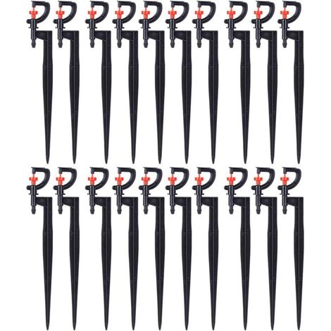 Set da 20 pezzi di gocciolatori per irrigazione rotanti a 360° tipo G, accessori per ugelli per irrigatori per Pelo (1/4)