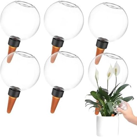 Bewässerungskugeln,6 Stück Automatische Pflanzenbewässerung,Selbstbewässerung Bewässerungskugel,Wasserspender Pflanzen zur Automatischen Bewässerung von Zimmer Balkon und Gartenpflanzen