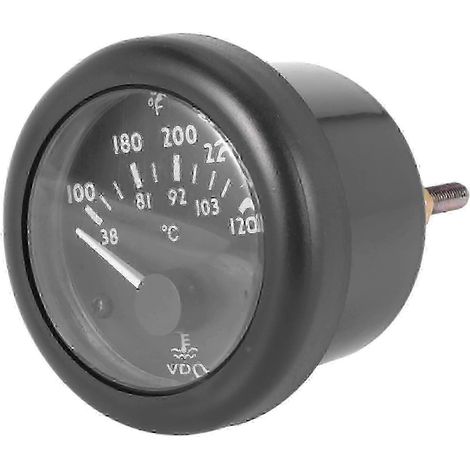 VDO Wassertemperaturanzeige 38–120 °C / 100–250 °F mit elektromagnetischem Sensor für die professionelle Fahrzeugüberwachung (1/5)