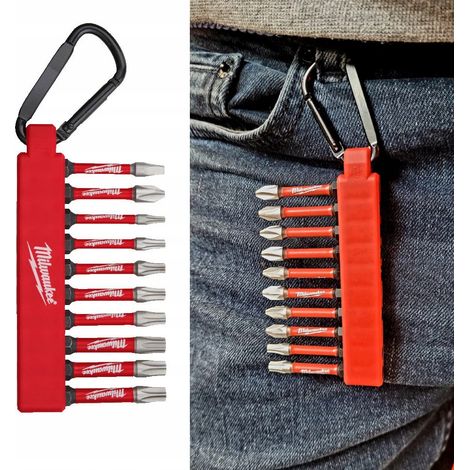 Schraubendreher Milwaukee shockwave impact duty 10-teilig langlebig passgenau