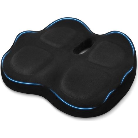 Coussin Chaise Bureau en Mousse à Mémoire de Forme Coussin Coccyx Orthopédique Coussin Sciatique (1/5)