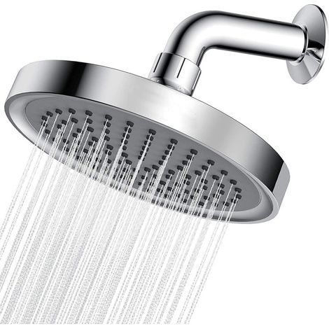 Soffione doccia cromato ABS da 6 pollici, soffione doccia, soffione doccia per hotel (1/5)