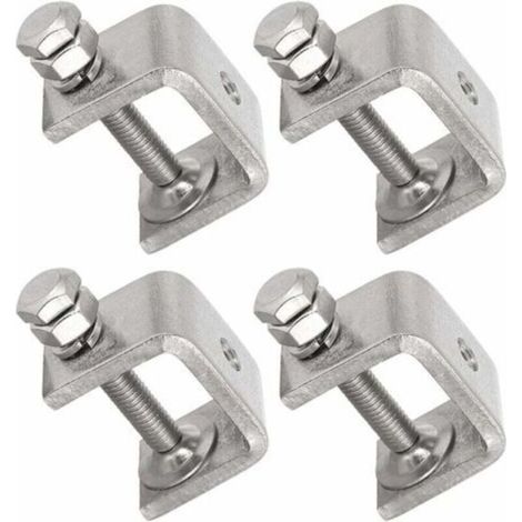 4 Pièces En Acier Inoxydable 304 Pinces En Forme De U En Forme De C étau Pinces à Bois Pinces Robustes En Forme De C Avec Une Large Ouverture De Mâchoire (1/5)