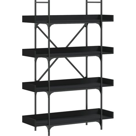 Maison Exclusive - Bücherregal 4 Böden Schwarz 100x33x145,5 cm Ho