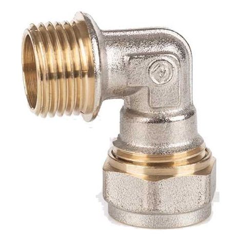 Raccordo curvo a stringere filettato maschio : Diametro - 16X1/2", Spessore - 2MM