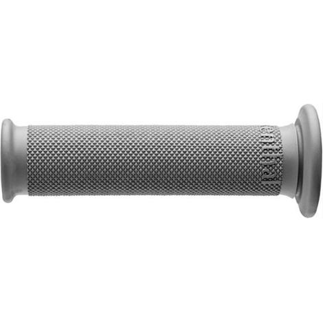 Puños Renthal para ATV, compuesto único, diamante completo, suaves, monocomponente, color gris claro.