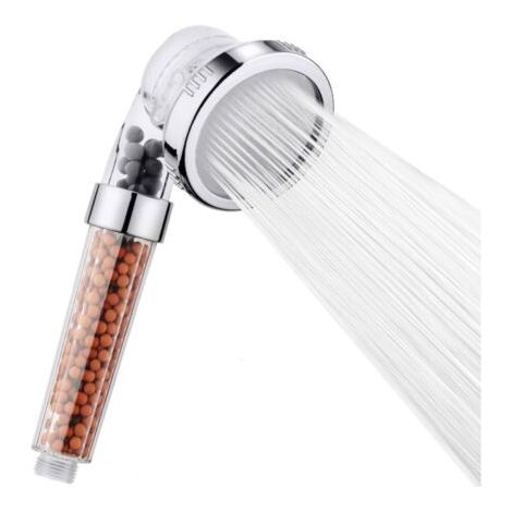 Pommeau de Douche 3 Modes, Haute Pression et Filtration Anticalcaire, Économiseur d， Douche Puissante et Hygiénique pour Maison (1/5)