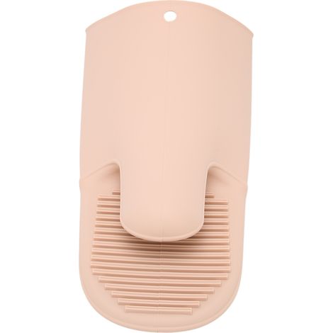 Gants de cuisine en silicone résistants à la chaleur, protège-doigts, maniques pour l'épilation à la cire (rose) (1/5)