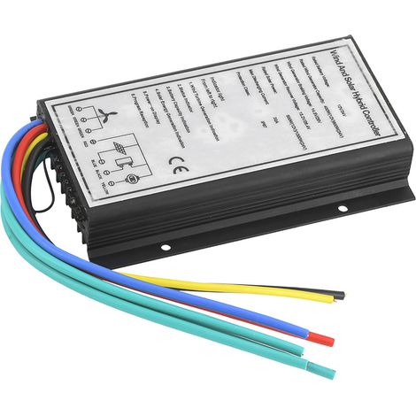 Contrôleur de charge hybride pour générateur éolien 12/24 V 400/800 W et générateur solaire 500/1000 W (1/5)