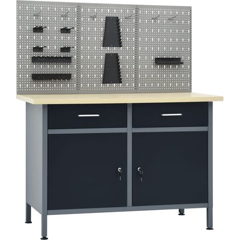 Maison Exclusive - Établi avec 3 panneaux muraux (1/5)