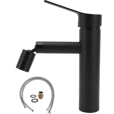 Robinet universel G1/2 eau chaude et froide en acier inoxydable 304 pour lavabo, usage domestique.
