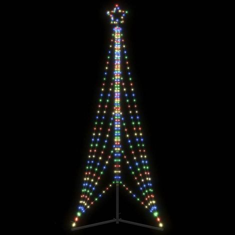 Árbol de Navidad LED 525 LEDs de colores 302 cm vidaXL (1/5)