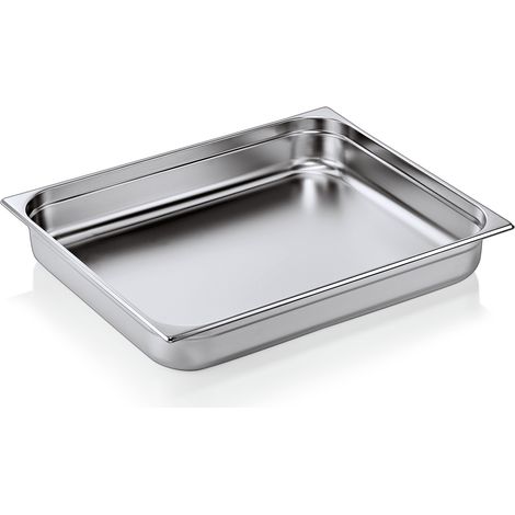 Bac GN 2/1 en Acier au nickel-chrome 28,5 L H 100 mm - Was Germany