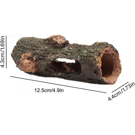Ornement d'aquarium en résine, tronc creux, bûche d'arbre, décoration pour aquarium. (1/3)