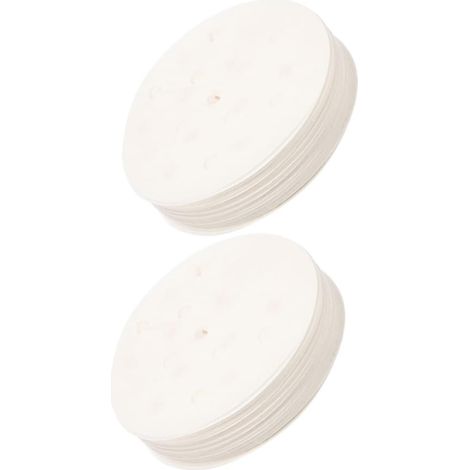 Amosfun Tapis De Cuisson Vapeur Rond Antiadhésif 500 Feuilles Et Aux Déchirures'Blanc'10.20X10.20X0.10CM (1/5)