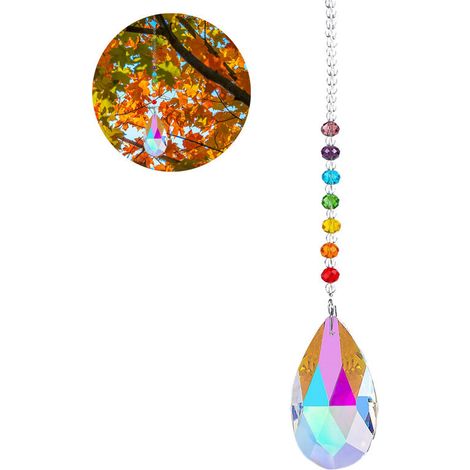 Pendentifs en cristal pour fenêtres, ornements arc-en-ciel, prismes en boule de verre – DELKEVIC