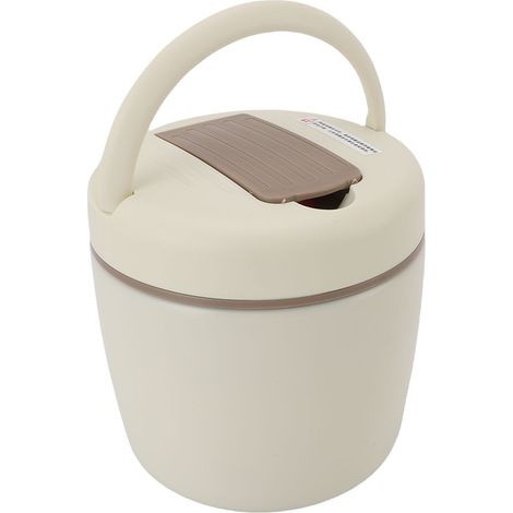 Isolierte Lunchbox aus Edelstahl 304 für Profis, tragbar, mit extrem langer 12-Stunden-Isolierung, ideal für Suppen oder Reis, cremefarben, 1,2 Liter Fassungsvermögen