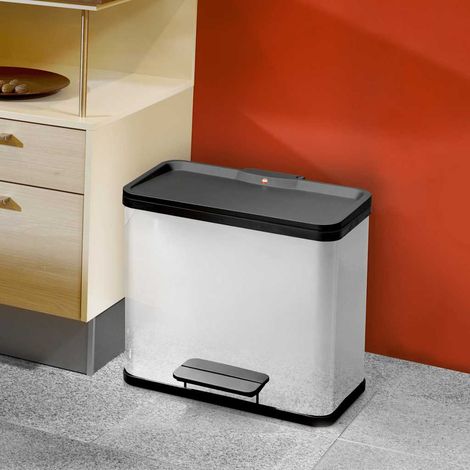 Hailo Pattumiera a pedale Öko duo Plus L capacità 9 + 17 l (1/5)