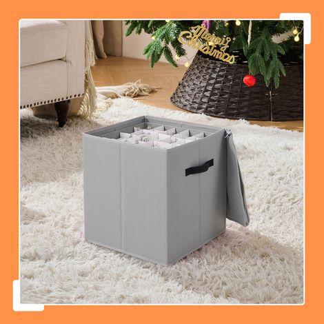 Christmas Bauble Storage Box with Adjustable Dividers (1/5)