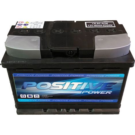 Batería de Coche 60 Ah AGM  Positive Power START/STOP