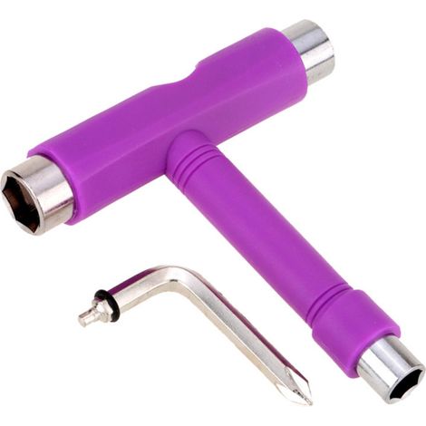 Herramienta 5 en 1 para monopatines y longboards: llave inglesa portátil con mango en T. (1/5)