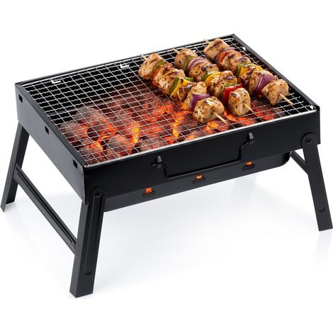 Barbecue charbon valise pliable et portable 40 x 27,5 x 20 cm (1/5)