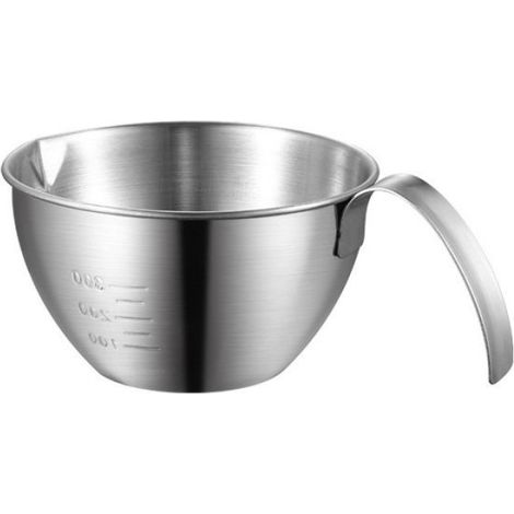 1 bol fouet inox, saladier alimentaire, bol à pâtisserie et évier gradué, bol mélangeur cuisine, bol fouet
