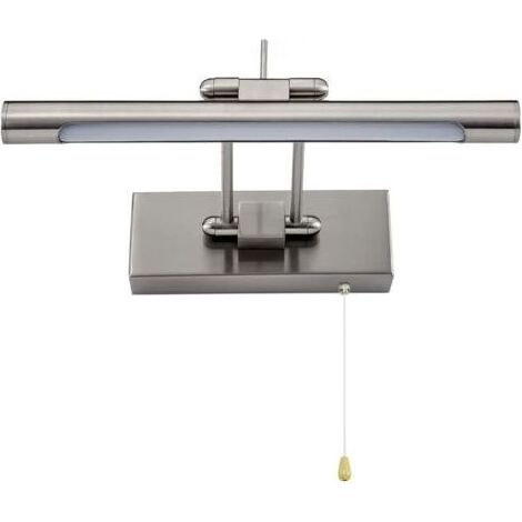 Applique Salle Bain LED - Interrupteur Tirette - Miroir Orientable IP44 - 4000K 35cm/6W