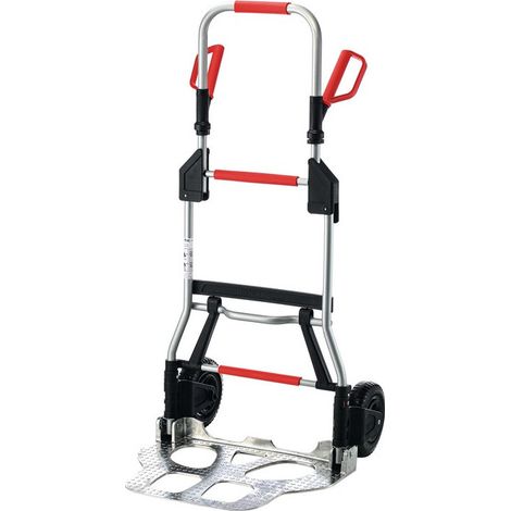 Carro de transporte plegable STA Alu.H.1250mm, pala L.420xW595mm, capacidad de carga 250kg