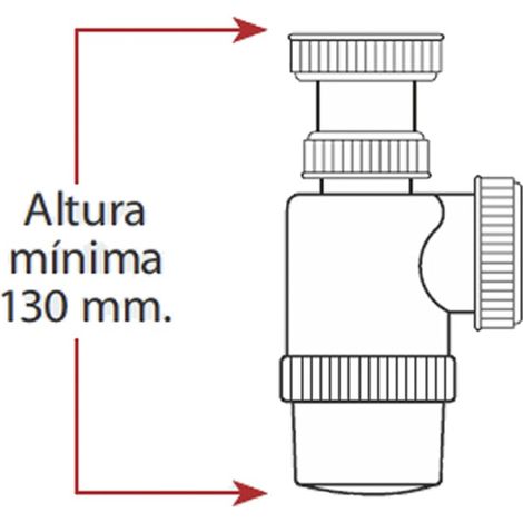 Sifone a "Y" 1" 1/2" Completo di Tappo e Catenella