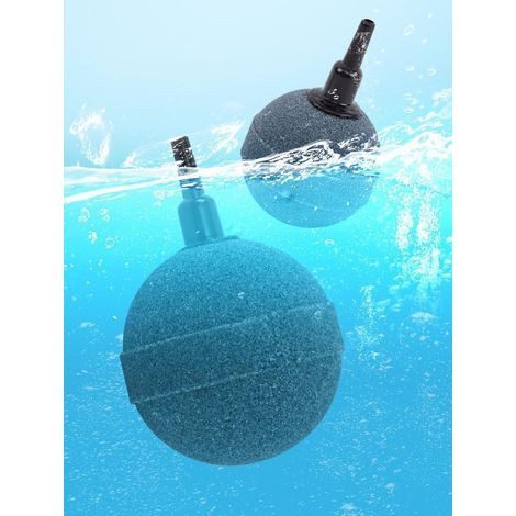Set di 6 pietre porose per aerazione, sabbia di quarzo da 4 cm, diffusore di bolle, per acquari di piccole e medie dimensioni. (1/5)