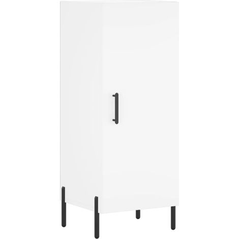 Credenza buffet cassettiera mobile contenitore organizer cucina soggiorno soggiorno 34,5 x 34 x 90 cm derivati del legno bianco 020030246