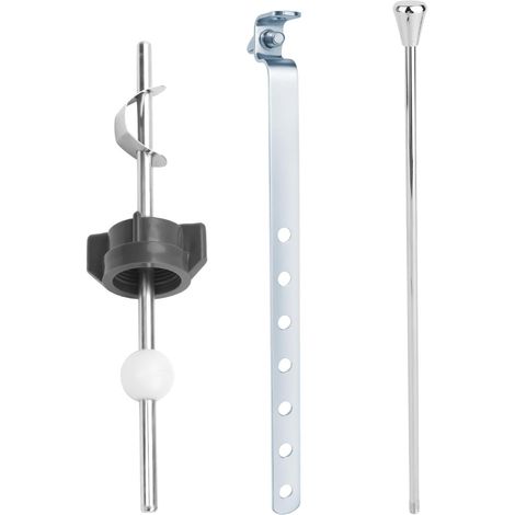 Ensemble de Tige Pivotante pour Lavabo, Kit de Tringle Levage et Clip à Ressort Universel pour Bonde Lavabo Compatible avec la Plupart des Lavabos (1/5)