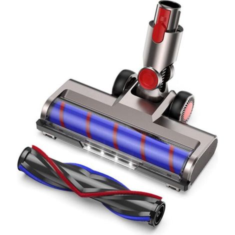 Brosse Flexible Pivotante 180 Degrés Avec 4 Leds Pour Aspirateur Sans Fil Compatible Dyson V7 V8 V10 V11 V15 (1/4)