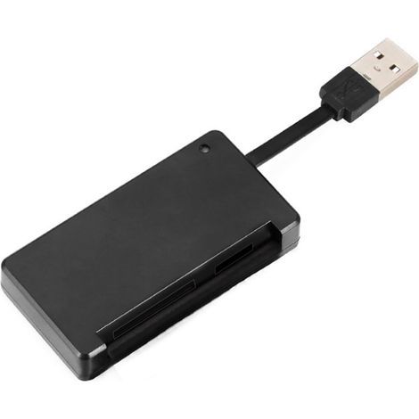 Lecteur de cartes TF/SD USB 2.0 Adaptateur de mémoire Plug and Play Prend en charge les cartes jusqu'à 2 To pour caméra de surveillance drone (1/5)