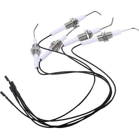 4 pièces propane poussoir type Piezo allumeur kit fil 30 cm pour gril gaz (1/5)