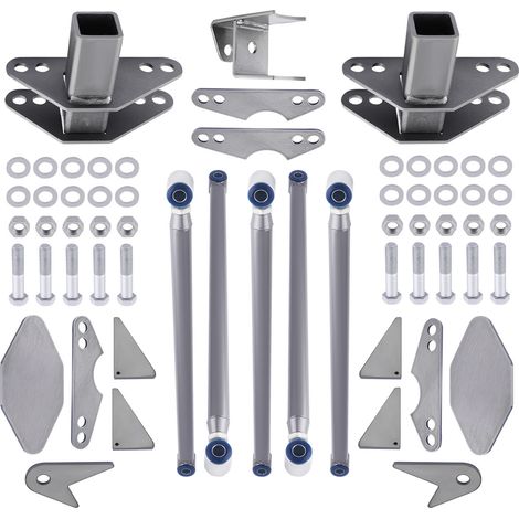 Universal Weld-On Parallel 4 Link Suspension Kit for Rod Rat Truck Car Air Ride (1/5)