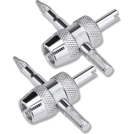 CCYKXA Outil multifonction 4 en 1 pour valves de pneus – Outil pour la réparation des valves de pneus de voiture (2 pièces) (1/5)