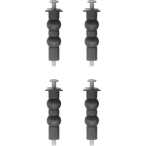 Lot de 4 vis universelles pour abattant de toilette, kit de fixation pour écrou supérieur, compatible avec les modèles standards et plus. (1/5)