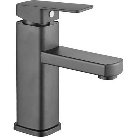Robinet de Cuisine Plastique Quadratique Noir avec Cœur Céramique et Montage sur Plateau pour Douche et Salle de Bain - Version Haute Pression et Température (1/5)