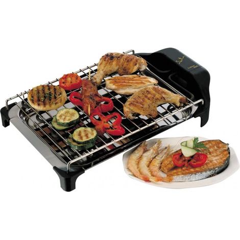Barbecue électrique 2400 W Inox, 42 X 26 X 7 Cm (1/3)