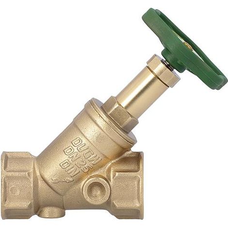 Robinet a soupape a siege oblique DN20 3/4" - sans vidage broche non montante-filet fem x fem (1/3)